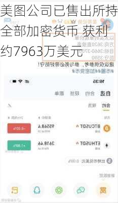 美图公司已售出所持全部加密货币 获利约7963万美元