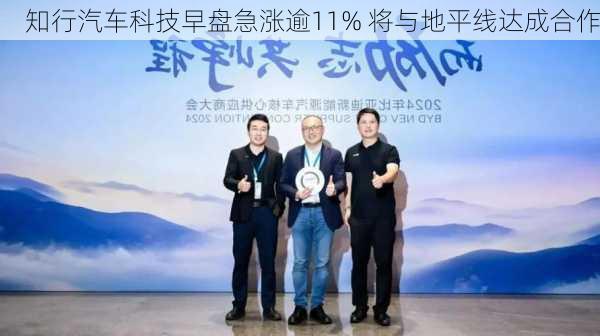 知行汽车科技早盘急涨逾11% 将与地平线达成合作