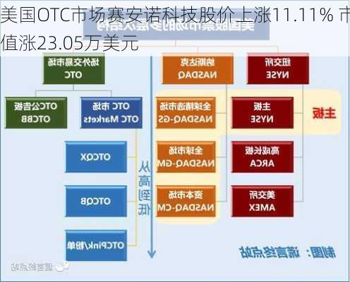 美国OTC市场赛安诺科技股价上涨11.11% 市值涨23.05万美元